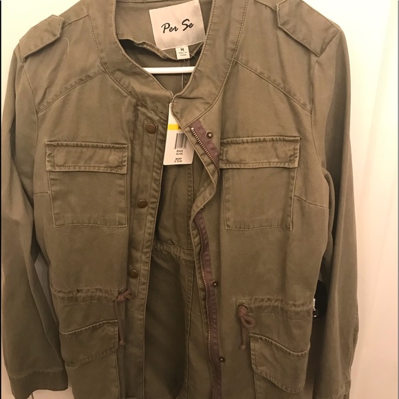 Per Se Military Olive Jacket - Picture 1 of 1